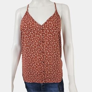 No Boundaries Racerback Style Floral Tank Size L